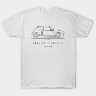 Renault 5 Turbo 2 design T-Shirt